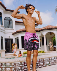 OCEAN DRIP CHECK SWIM SHORT